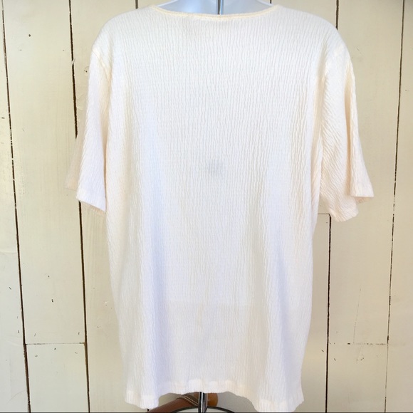 White Stag Woman Stretch White Top. Size 1X - Picture 3 of 8